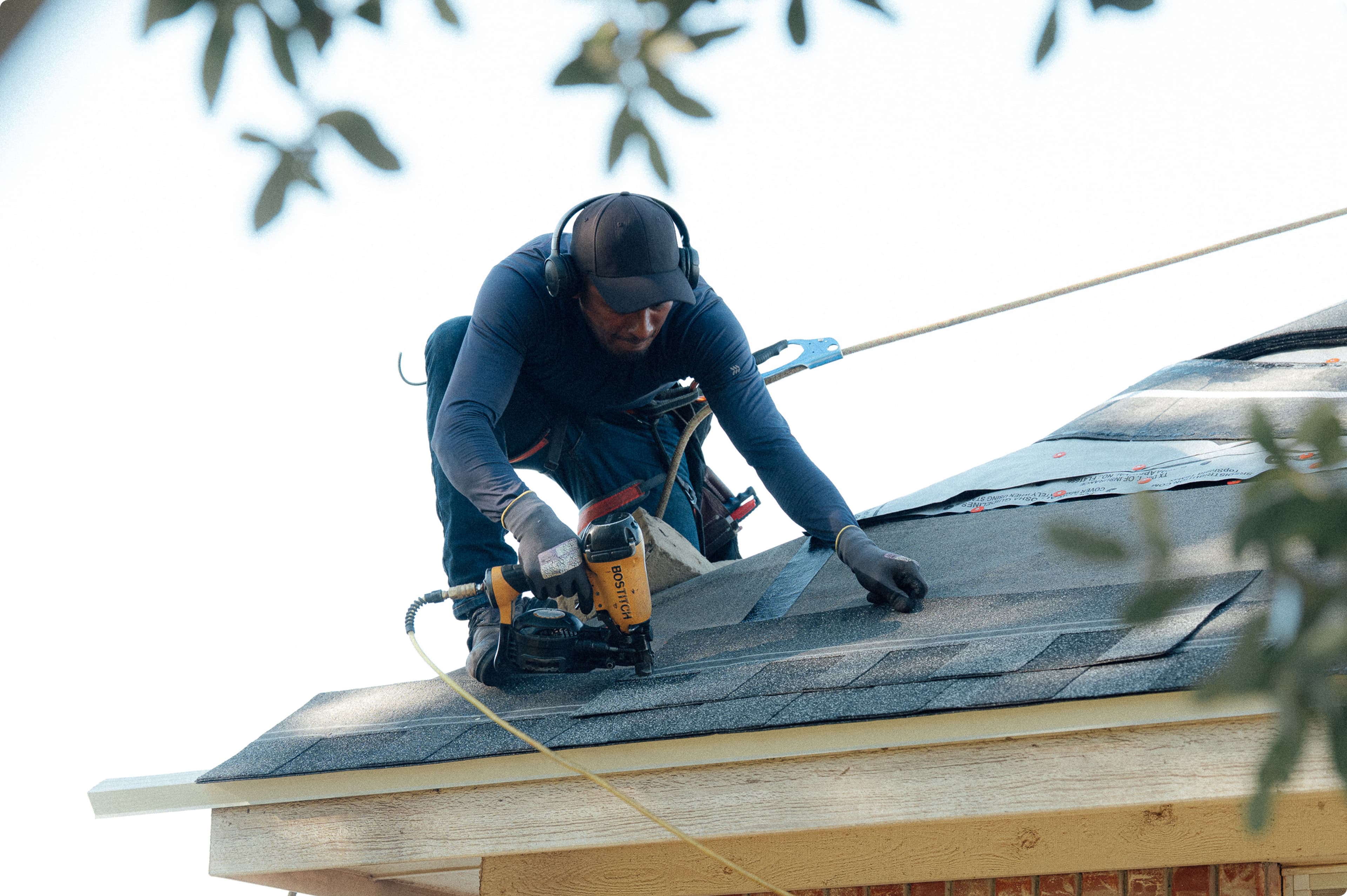 Home exterior with new roof