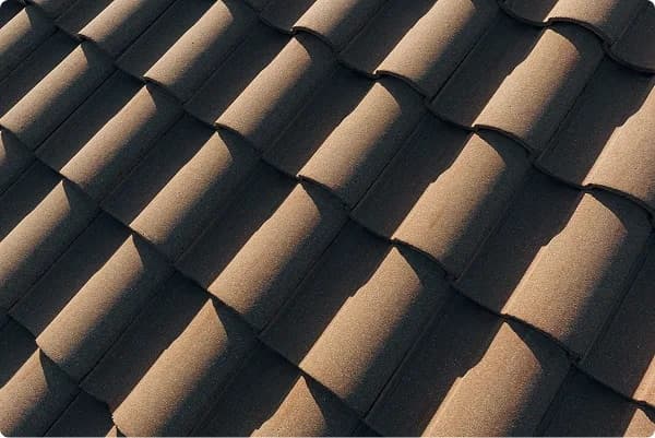 Close-up of overlapping roof tiles
